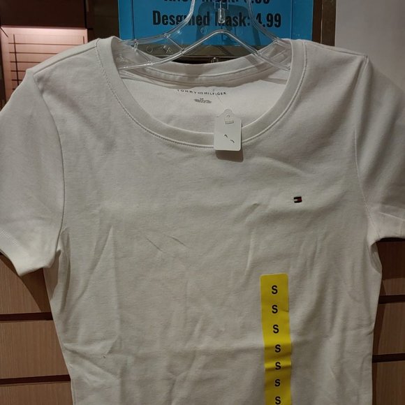 Tommy Hilfiger Womens Crew Neck T-Shirt - Picture 3 of 3